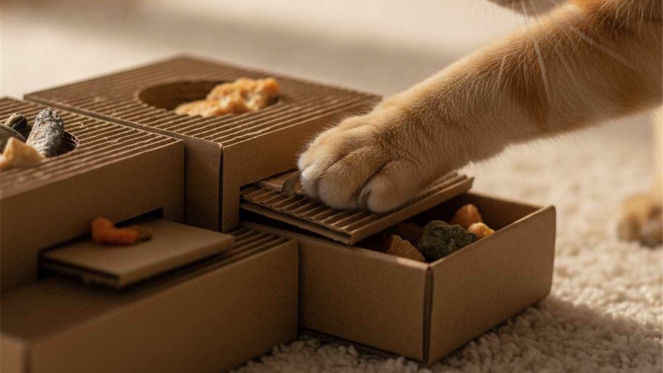 brinquedo de enriquecimento ambiental para gato