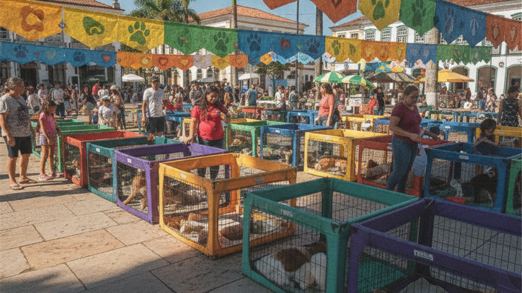 adocao responsavel de caes e gatos feira adocao Brasil
