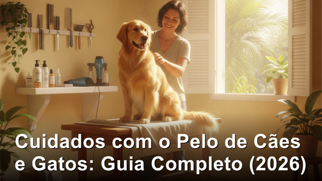 cuidados com o pelo de caes e gatos - escovacao em casa
