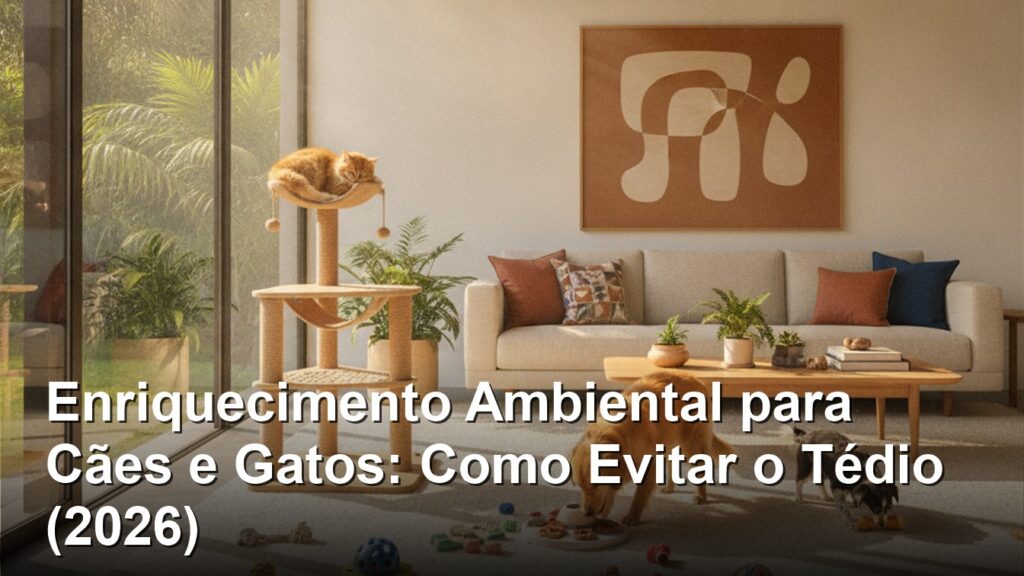enriquecimento ambiental para caes e gatos evitar tedio