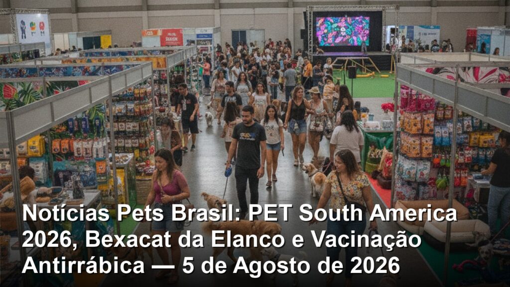 Noticias pets Brasil 5 de agosto - PET South America e vacinacao