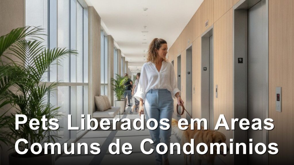 Pets podem circular livremente em areas comuns de condominios