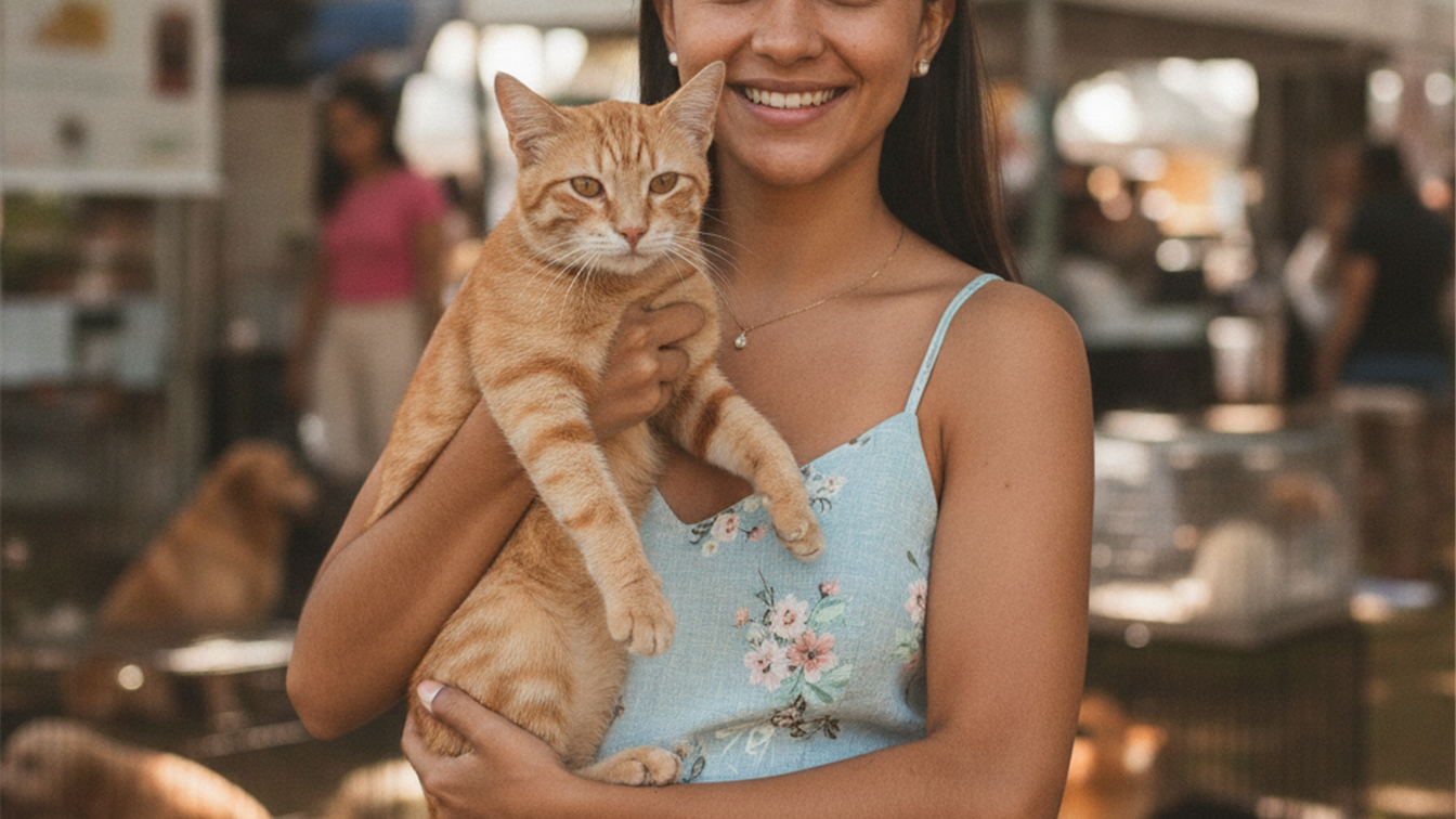 Feira de adocao de caes e gatos no Brasil