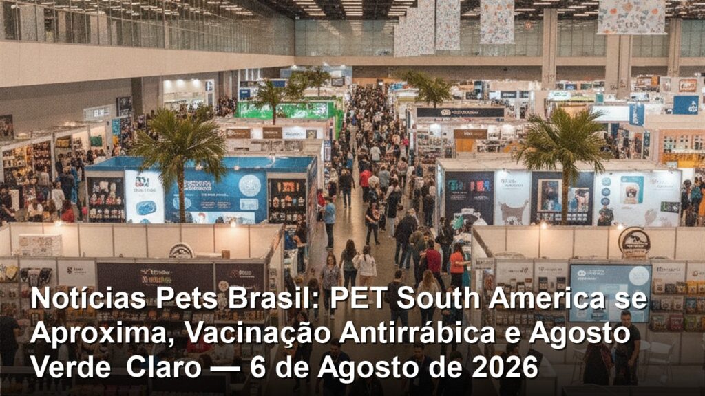 Noticias pets Brasil 6 de agosto 2026 - feira de negocios pet