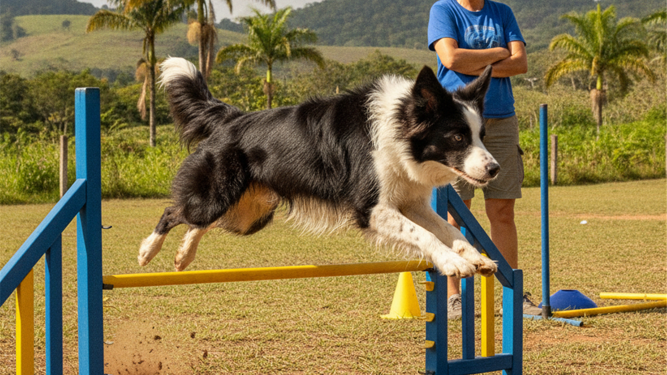 border collie agility treinamento exercicios caes 2026