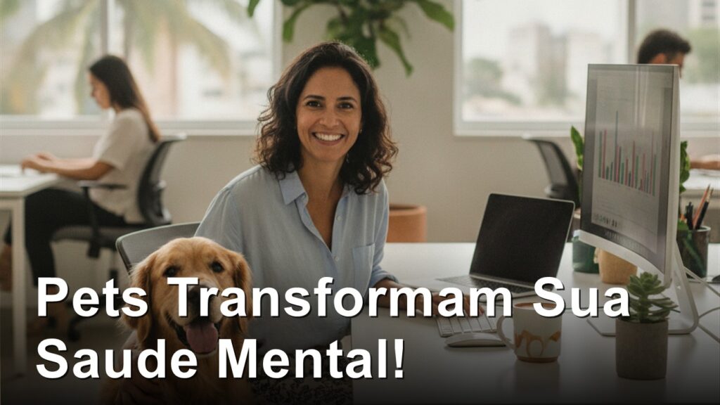 Pets no trabalho reduzem estresse e melhoram saude mental