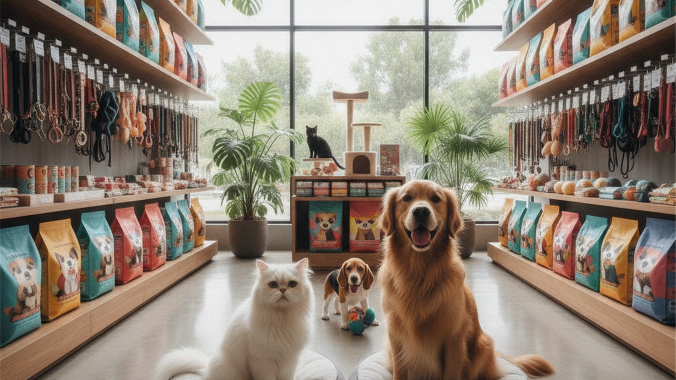 Loja de produtos pet premium no Brasil